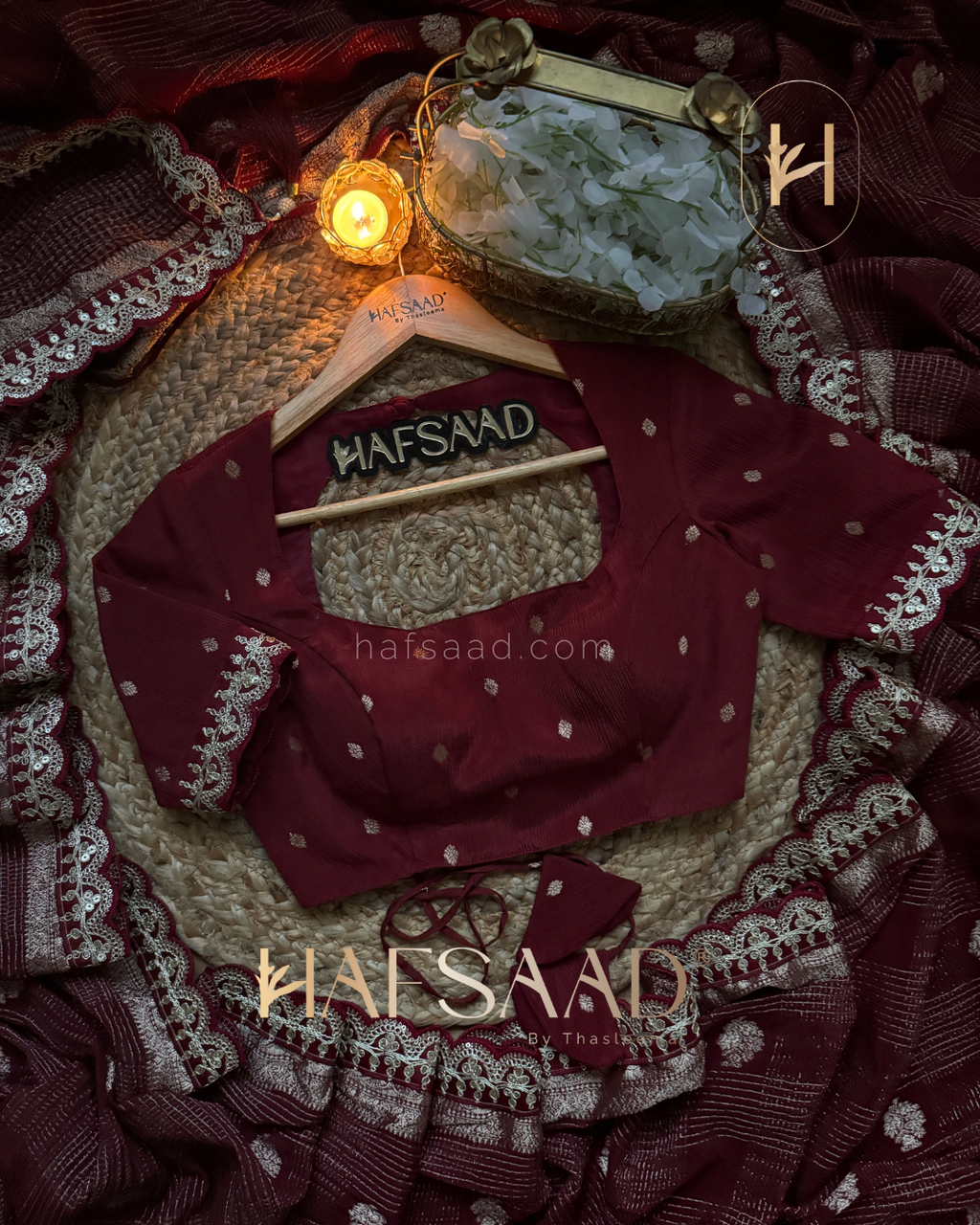 Ritvika - Crush Chinnon Saree