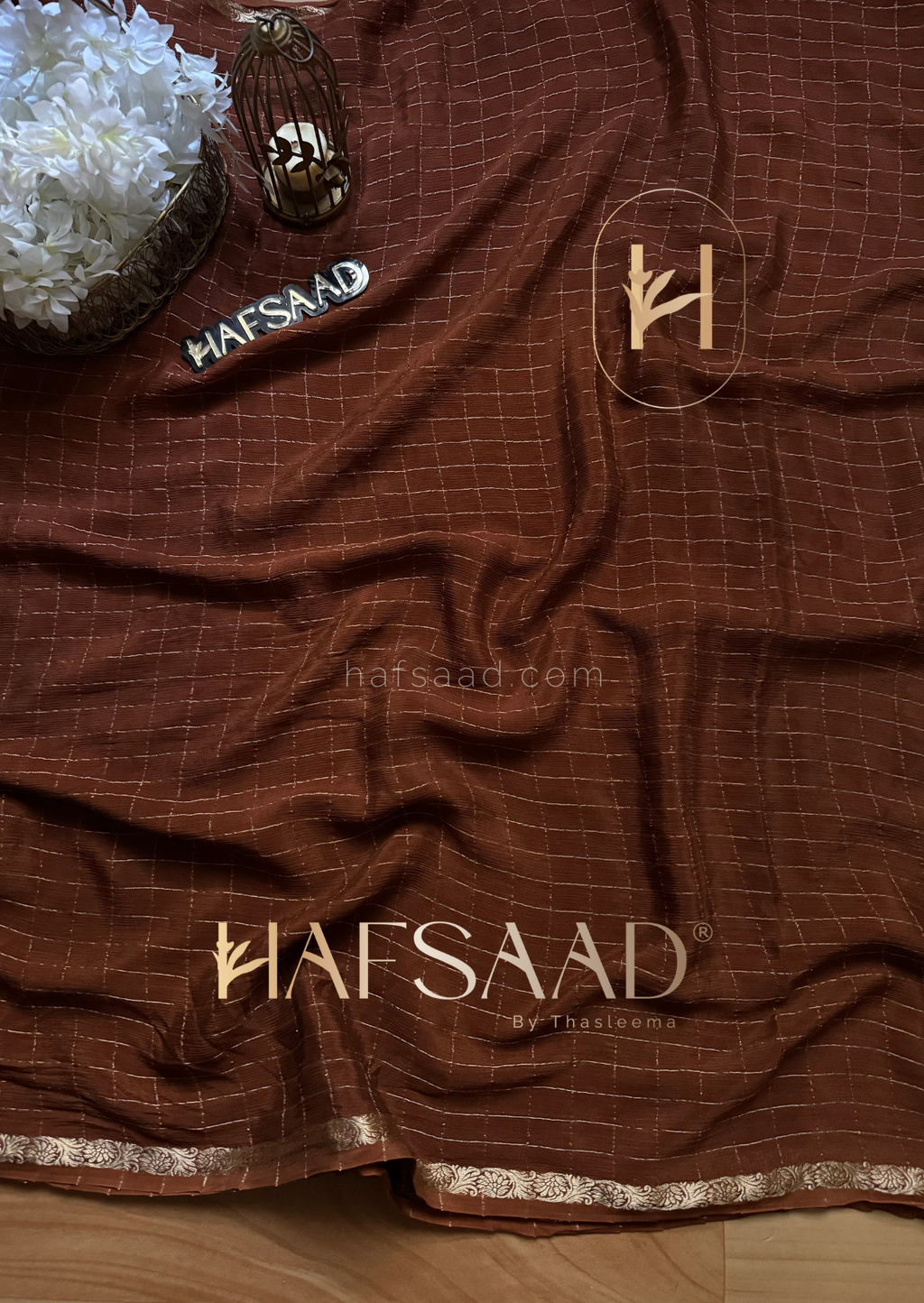 Madras kapi- Premium crushed chinnon saree