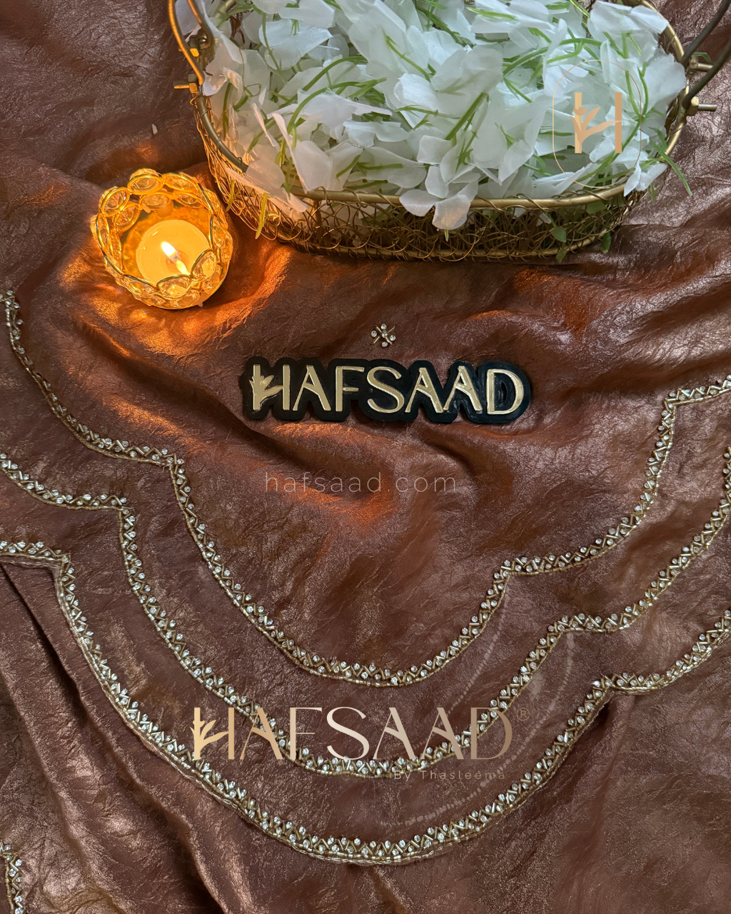 Yerin - Crushed Stardust Satin Saree