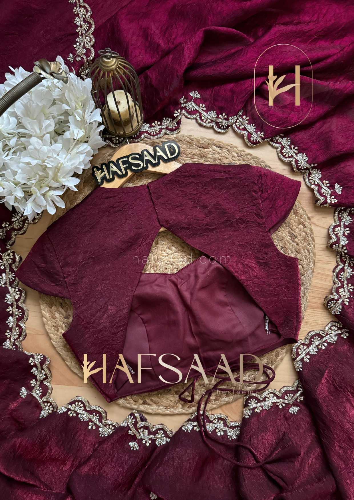 Zarin - Crushed fendy silk saree