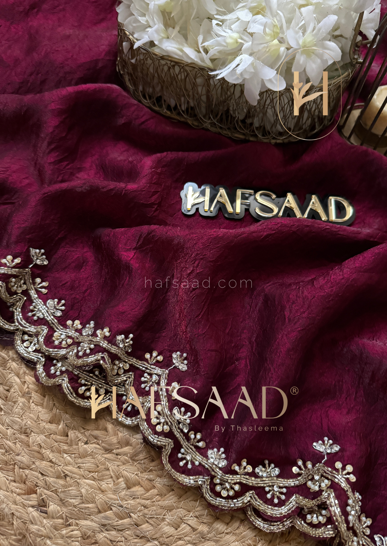 Zarin - Crushed fendy silk saree