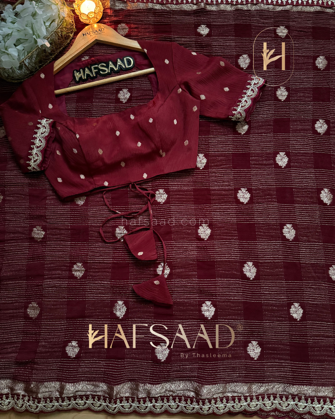 Ritvika - Crush Chinnon Saree