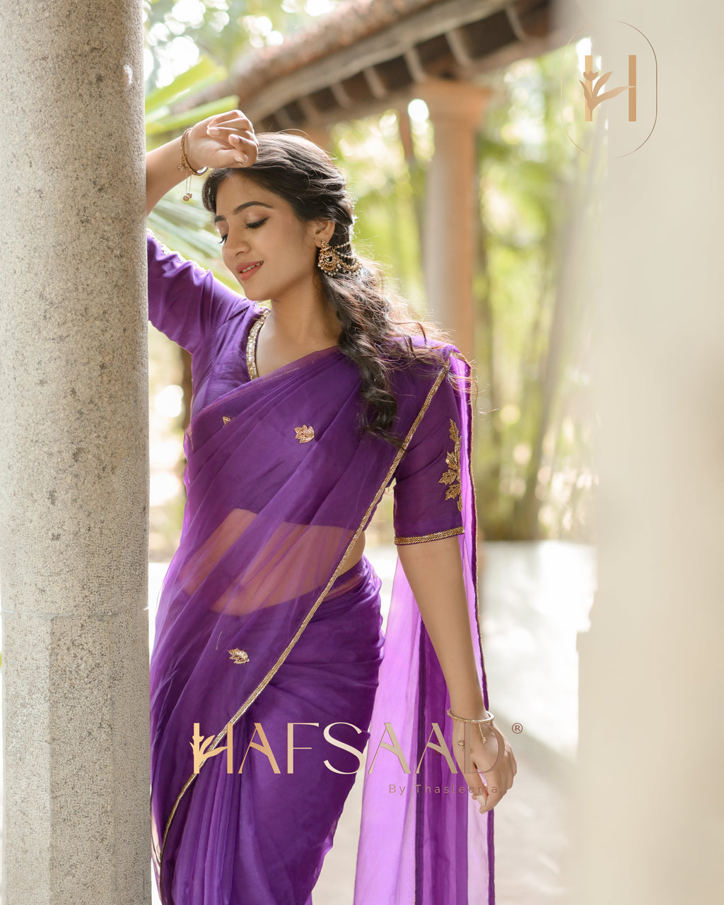 Rini- Pure organza handwork saree