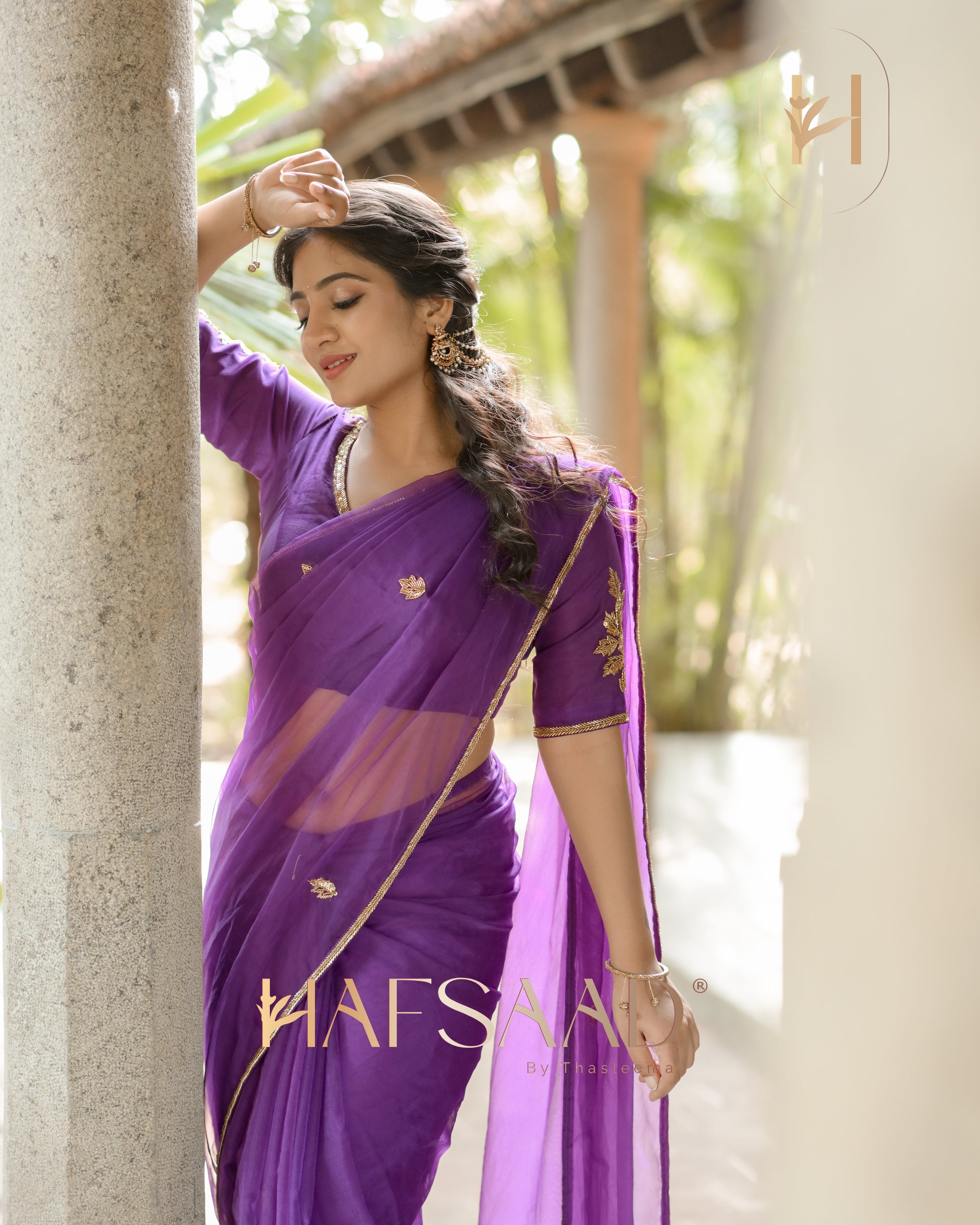 Rini- Pure organza handwork saree