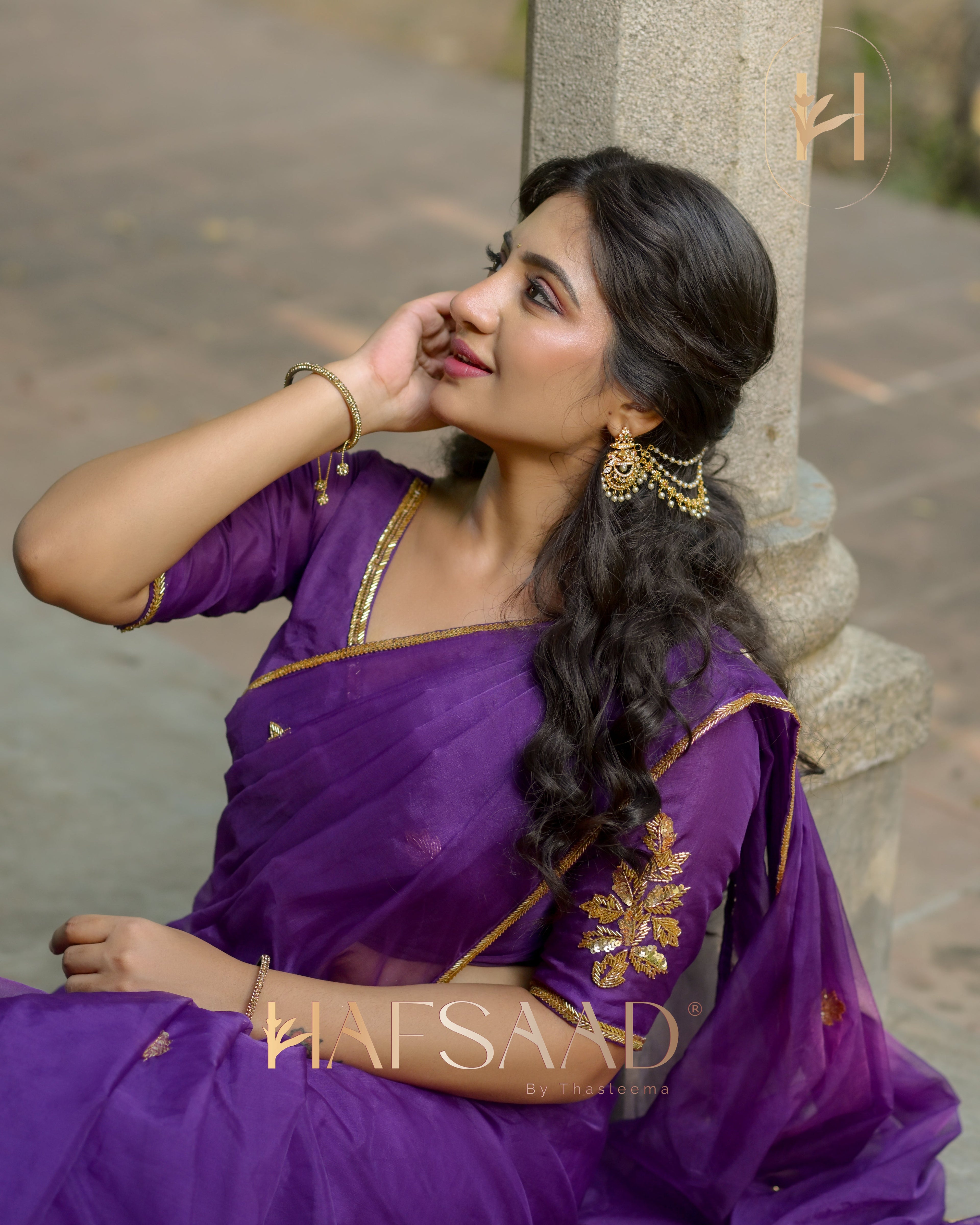 Rini- Pure organza handwork saree
